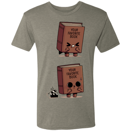 T-Shirts Venetian Grey / S Shitty Book Men's Triblend T-Shirt