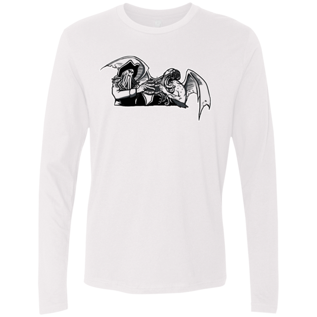 T-Shirts White / Small Shiver Me Tentacles Men's Premium Long Sleeve