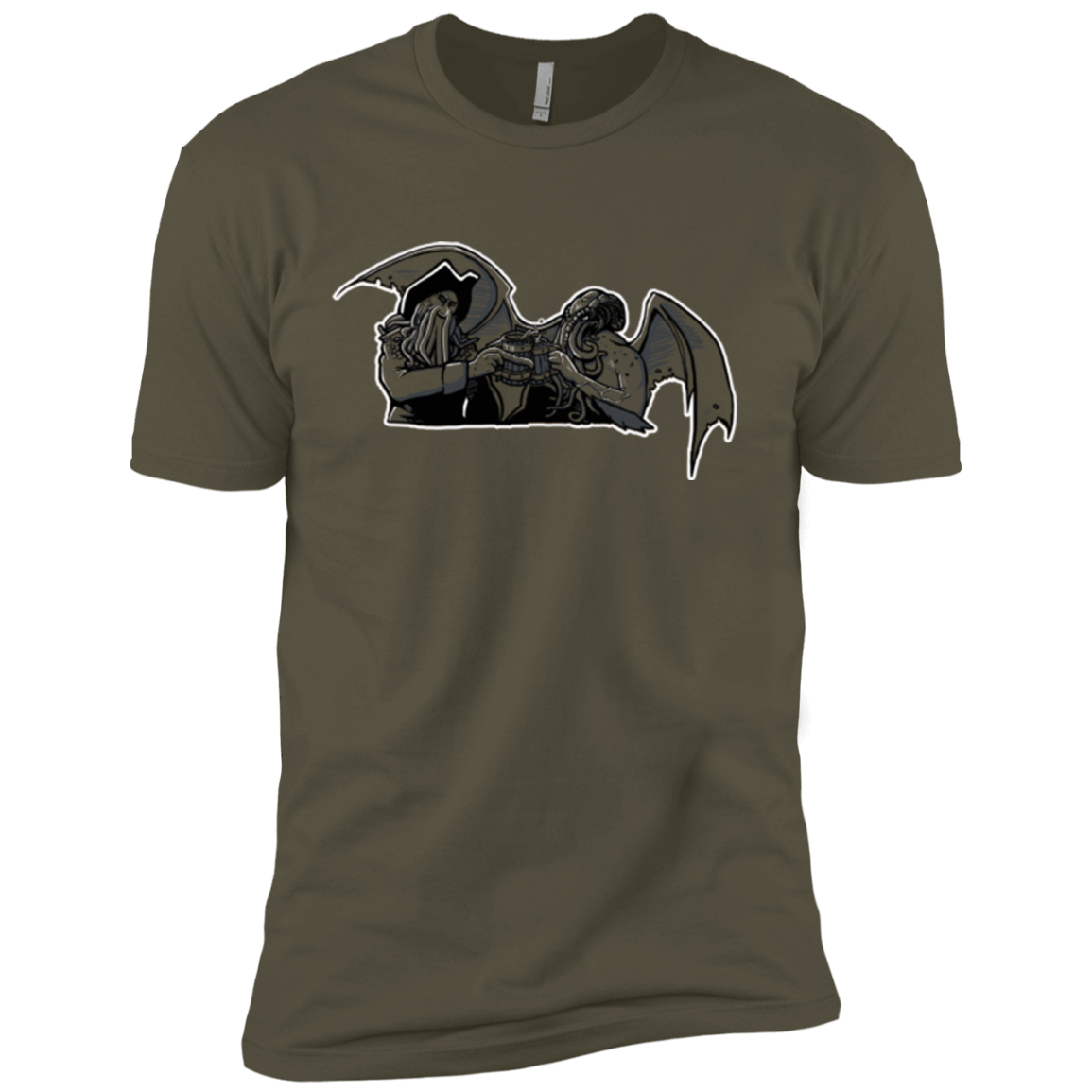 T-Shirts Military Green / X-Small Shiver Me Tentacles Men's Premium T-Shirt