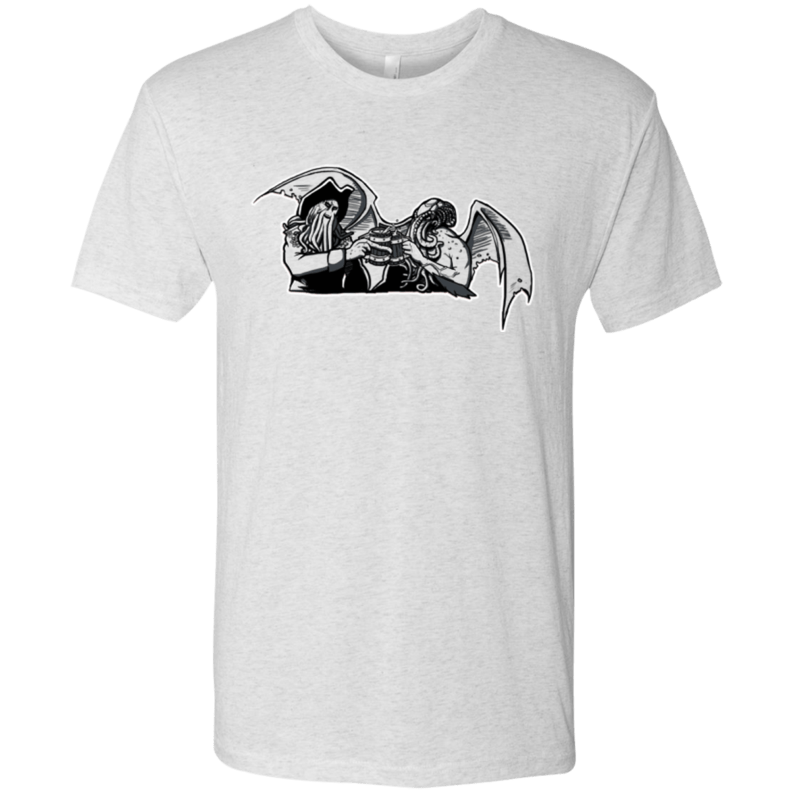 T-Shirts Heather White / Small Shiver Me Tentacles Men's Triblend T-Shirt