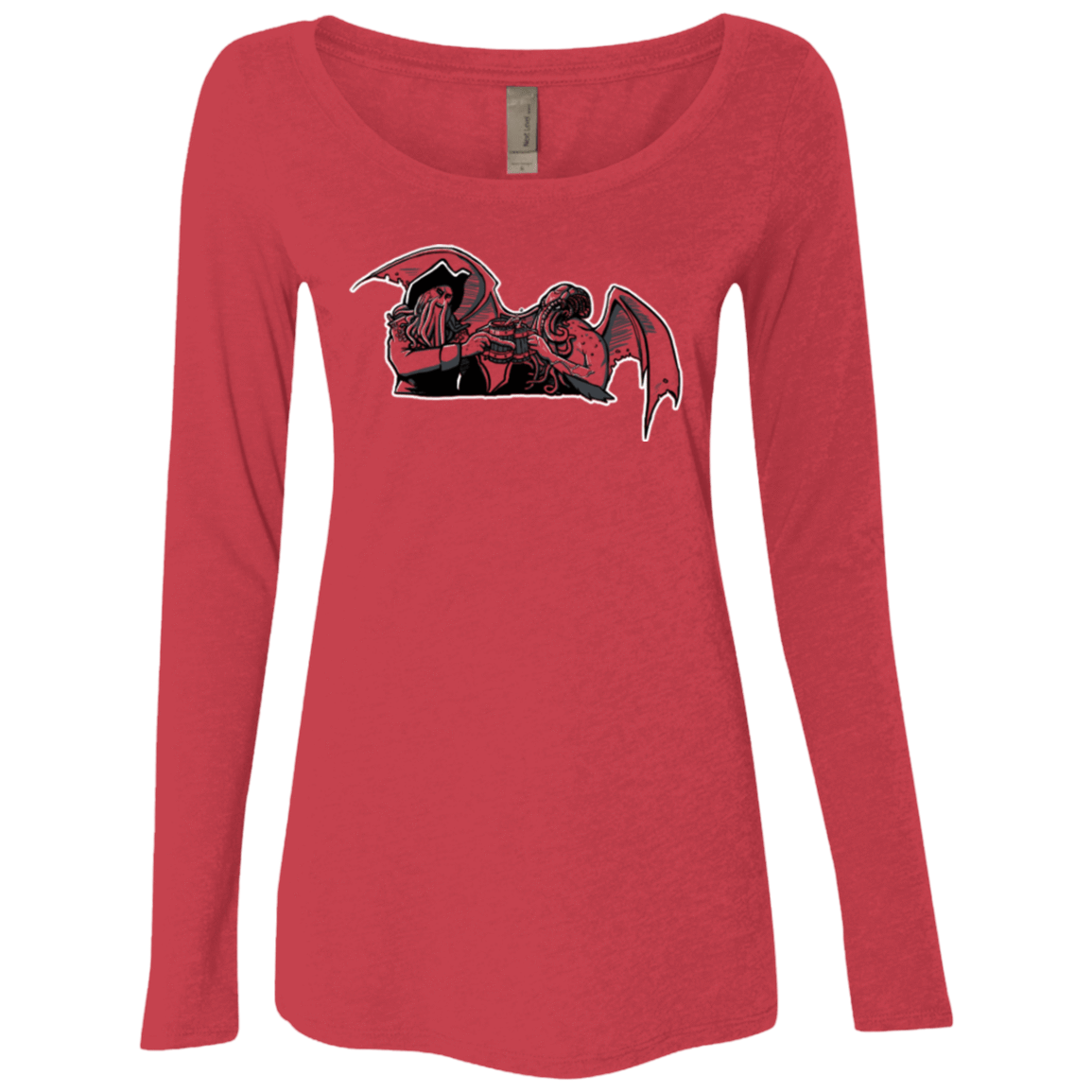 T-Shirts Vintage Red / Small Shiver Me Tentacles Women's Triblend Long Sleeve Shirt