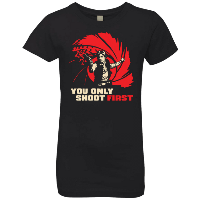 T-Shirts Black / YXS Shoot First Girls Premium T-Shirt