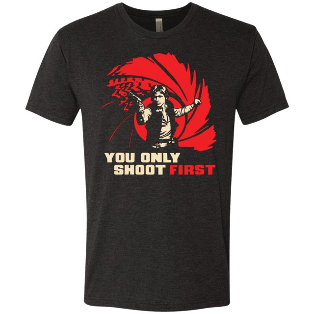 T-Shirts Vintage Black / Small Shoot First Men's Triblend T-Shirt