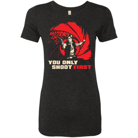 T-Shirts Vintage Black / Small Shoot First Women's Triblend T-Shirt