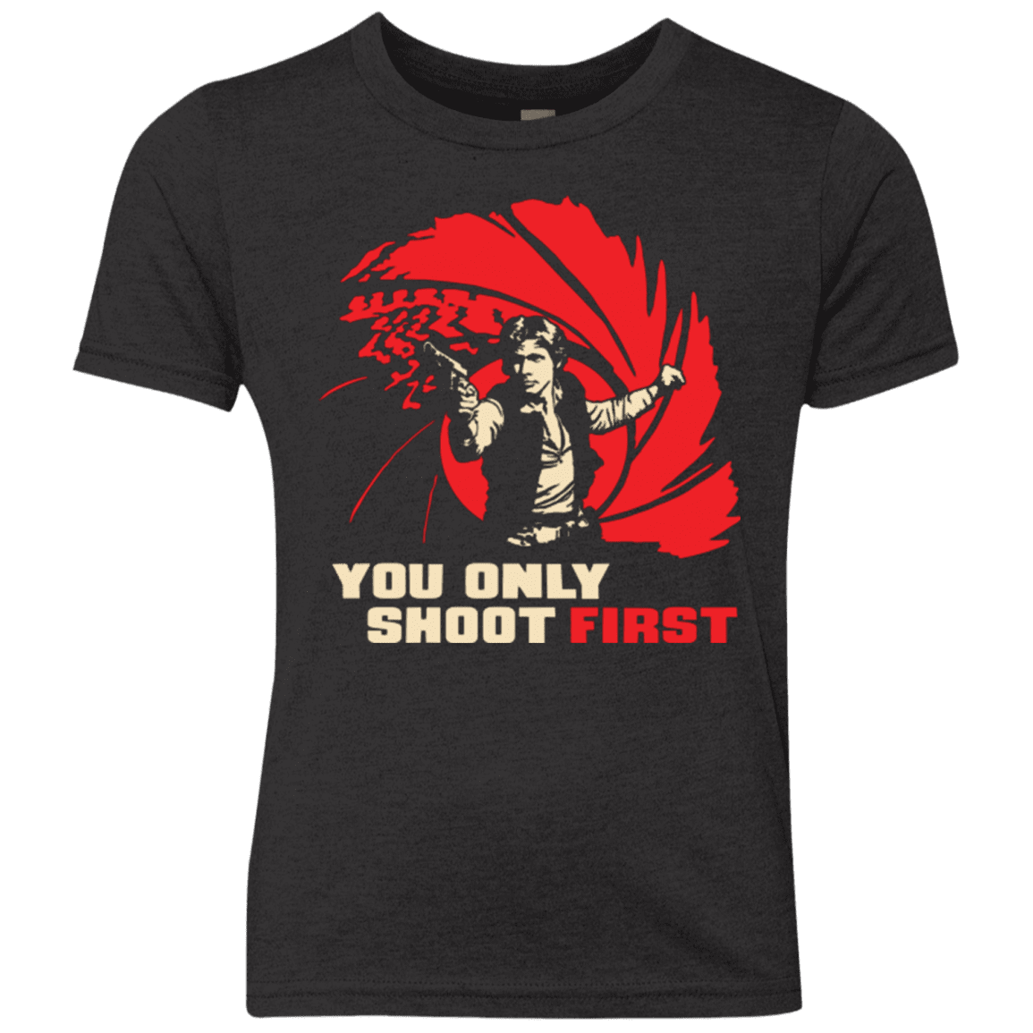 T-Shirts Vintage Black / YXS Shoot First Youth Triblend T-Shirt