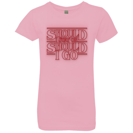 T-Shirts Light Pink / YXS Should I Stay Or Should I Go Girls Premium T-Shirt