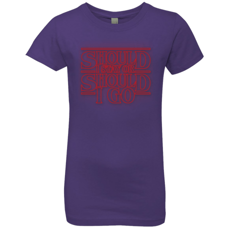 T-Shirts Purple Rush / YXS Should I Stay Or Should I Go Girls Premium T-Shirt