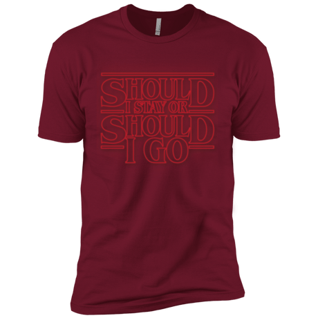 T-Shirts Cardinal / X-Small Should I Stay Or Should I Go Men's Premium T-Shirt