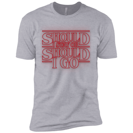 T-Shirts Heather Grey / X-Small Should I Stay Or Should I Go Men's Premium T-Shirt