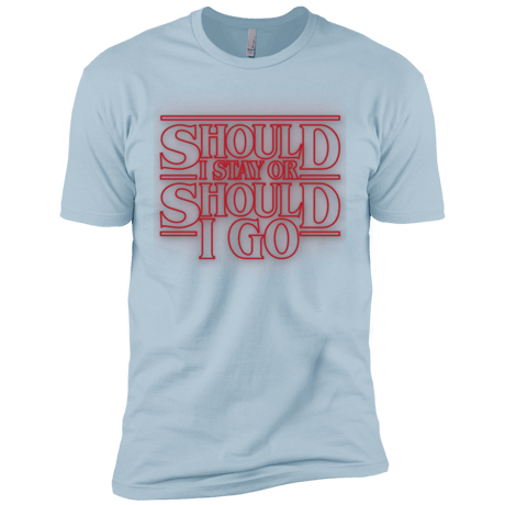 T-Shirts Light Blue / X-Small Should I Stay Or Should I Go Men's Premium T-Shirt