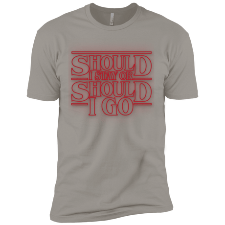 T-Shirts Light Grey / X-Small Should I Stay Or Should I Go Men's Premium T-Shirt