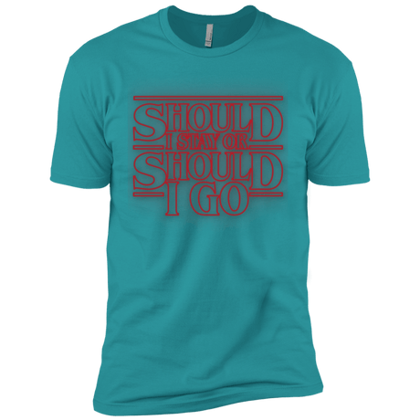 T-Shirts Tahiti Blue / X-Small Should I Stay Or Should I Go Men's Premium T-Shirt