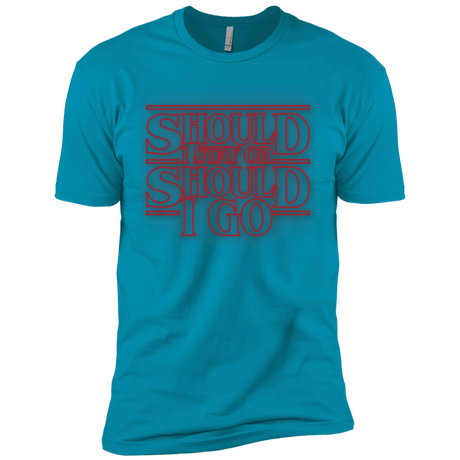 T-Shirts Turquoise / X-Small Should I Stay Or Should I Go Men's Premium T-Shirt