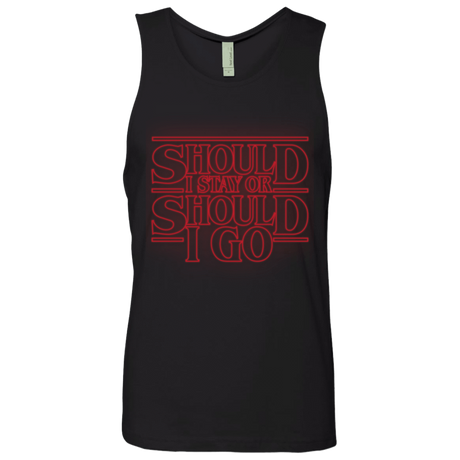 T-Shirts Black / Small Should I Stay Or Should I Go Men's Premium Tank Top