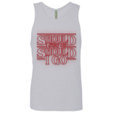 T-Shirts Heather Grey / Small Should I Stay Or Should I Go Men's Premium Tank Top