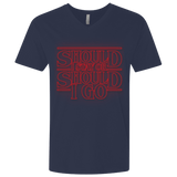 T-Shirts Midnight Navy / X-Small Should I Stay Or Should I Go Men's Premium V-Neck