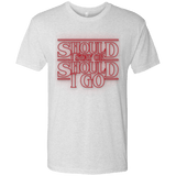 T-Shirts Heather White / Small Should I Stay Or Should I Go Men's Triblend T-Shirt