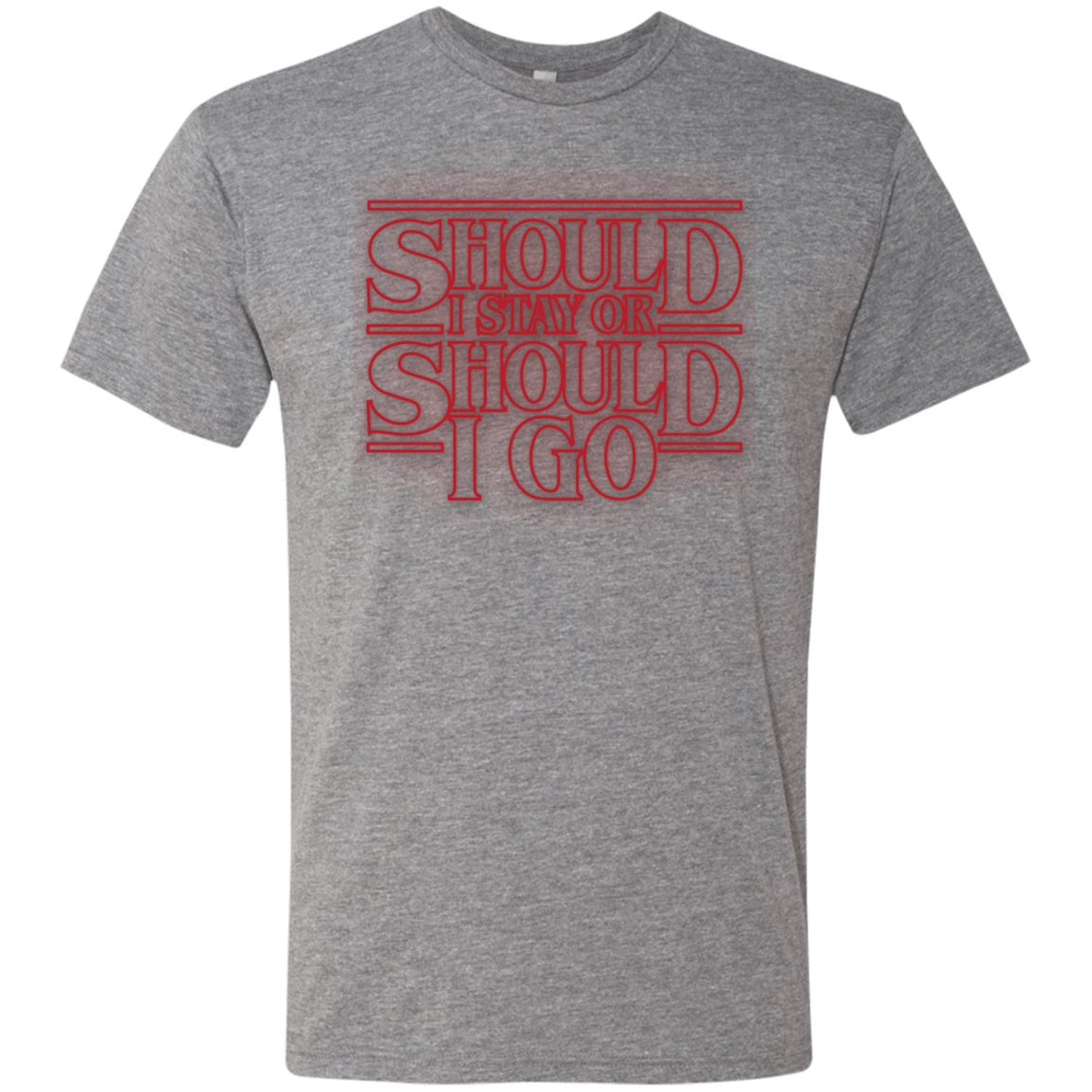 T-Shirts Premium Heather / Small Should I Stay Or Should I Go Men's Triblend T-Shirt