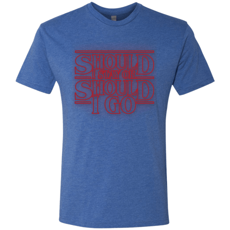 T-Shirts Vintage Royal / Small Should I Stay Or Should I Go Men's Triblend T-Shirt