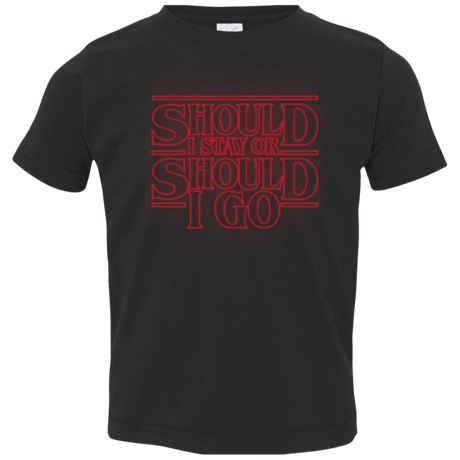 T-Shirts Black / 2T Should I Stay Or Should I Go Toddler Premium T-Shirt