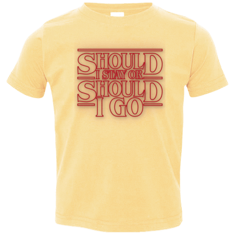 T-Shirts Butter / 2T Should I Stay Or Should I Go Toddler Premium T-Shirt