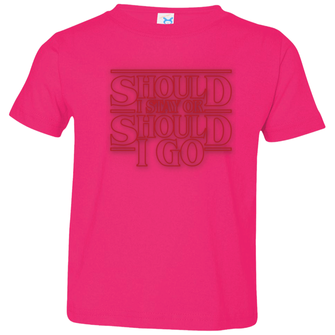 T-Shirts Hot Pink / 2T Should I Stay Or Should I Go Toddler Premium T-Shirt