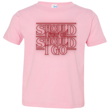 T-Shirts Pink / 2T Should I Stay Or Should I Go Toddler Premium T-Shirt