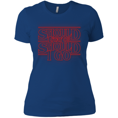 T-Shirts Royal / X-Small Should I Stay Or Should I Go Women's Premium T-Shirt