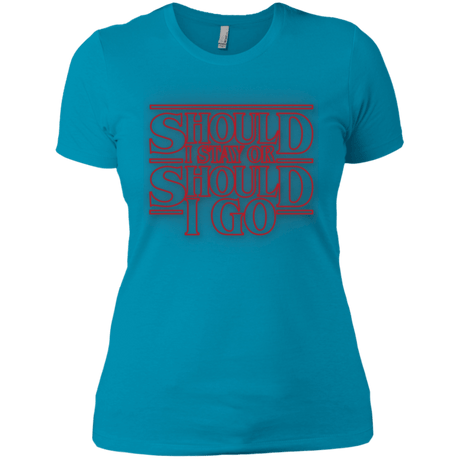 T-Shirts Turquoise / X-Small Should I Stay Or Should I Go Women's Premium T-Shirt