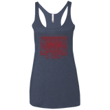 T-Shirts Vintage Navy / X-Small Should I Stay Or Should I Go Women's Triblend Racerback Tank