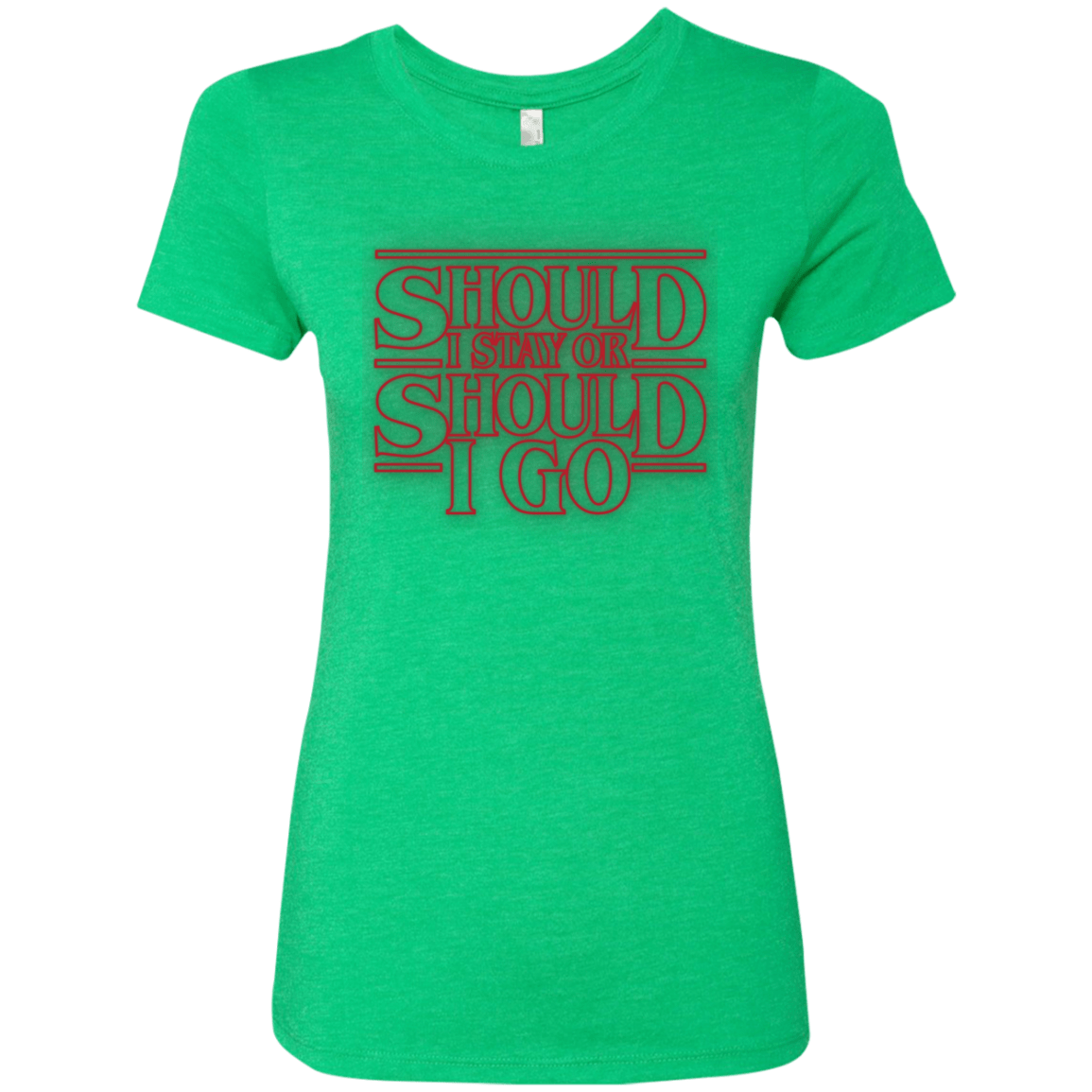 T-Shirts Envy / Small Should I Stay Or Should I Go Women's Triblend T-Shirt