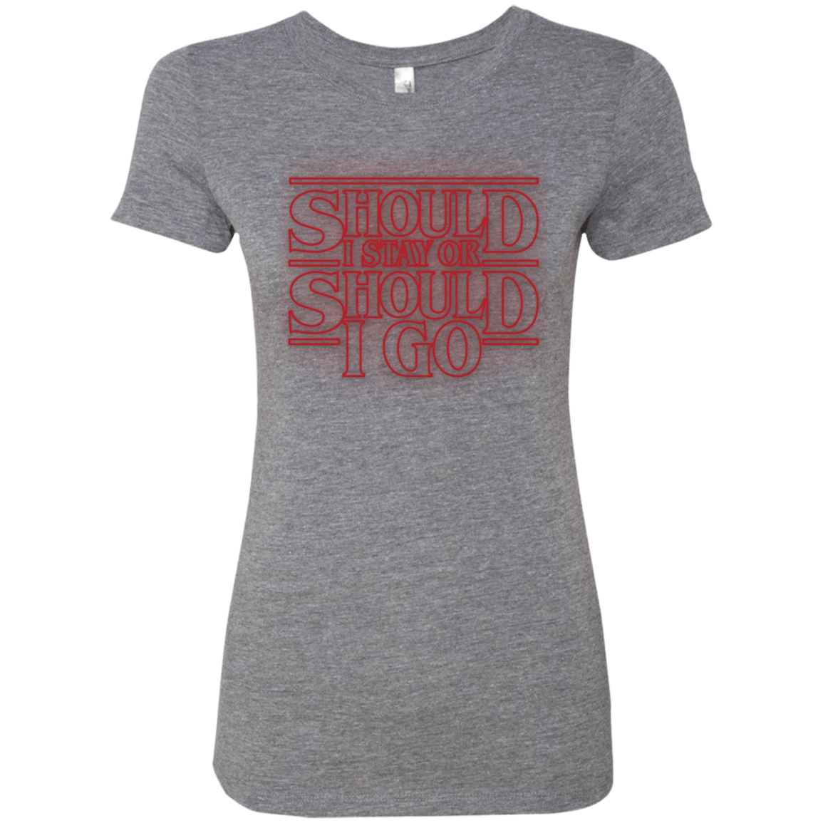 T-Shirts Premium Heather / Small Should I Stay Or Should I Go Women's Triblend T-Shirt