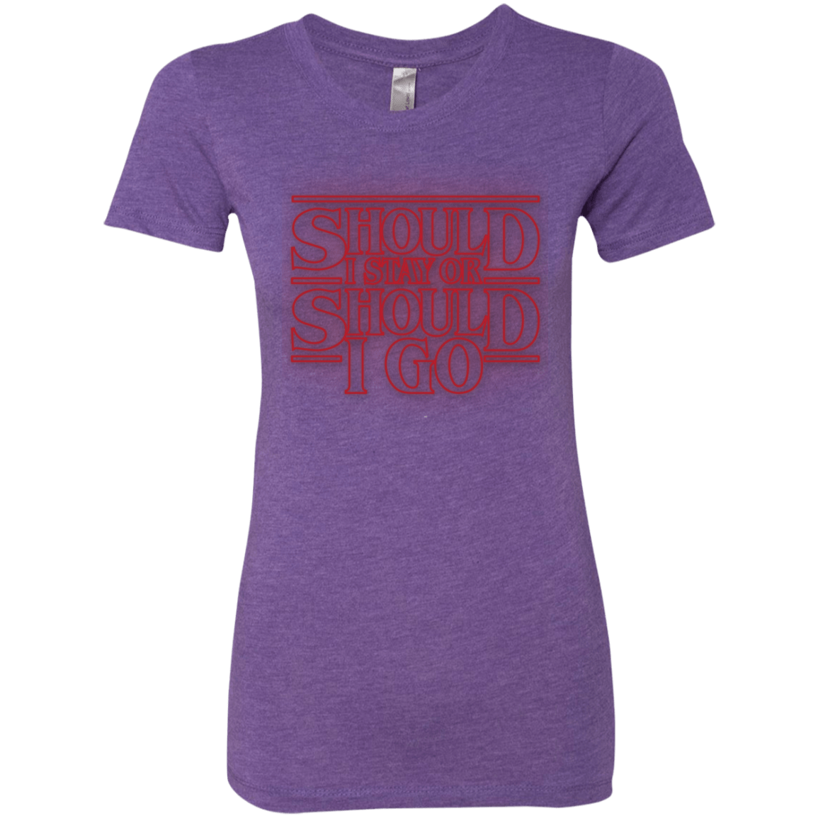 T-Shirts Purple Rush / Small Should I Stay Or Should I Go Women's Triblend T-Shirt
