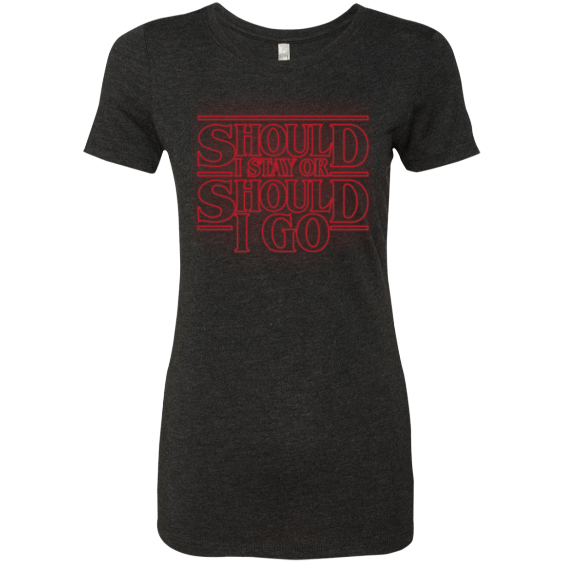 T-Shirts Vintage Black / Small Should I Stay Or Should I Go Women's Triblend T-Shirt