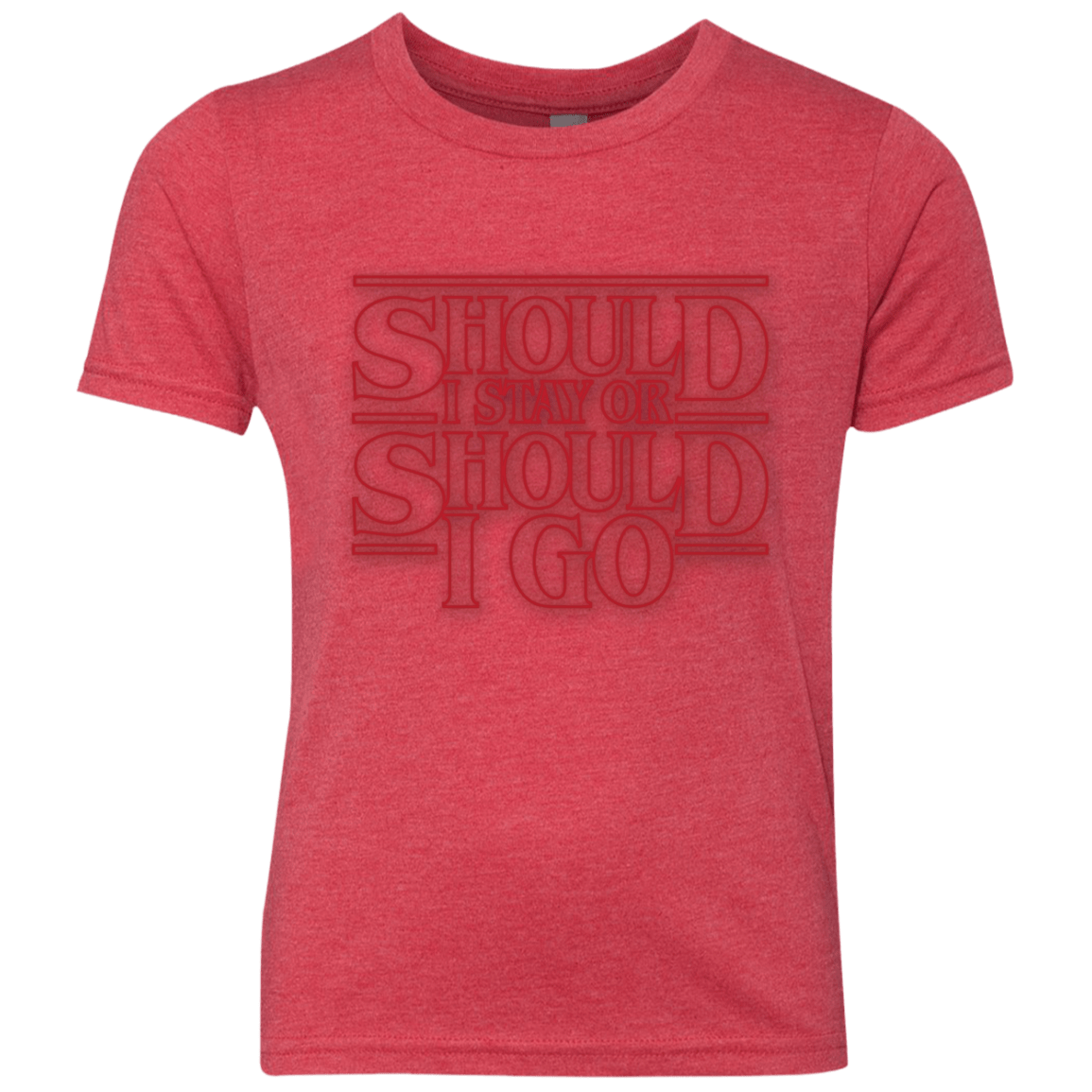T-Shirts Vintage Red / YXS Should I Stay Or Should I Go Youth Triblend T-Shirt