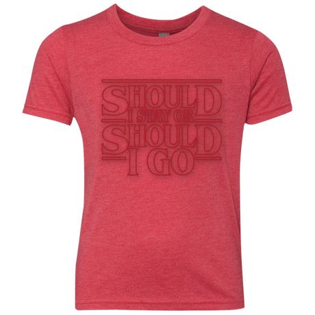 T-Shirts Vintage Red / YXS Should I Stay Or Should I Go Youth Triblend T-Shirt