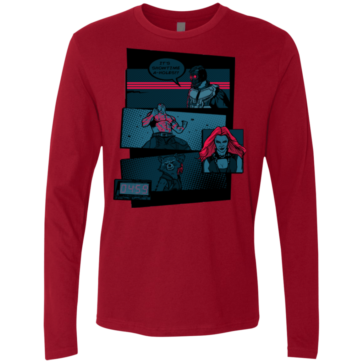 T-Shirts Cardinal / Small Showtime Men's Premium Long Sleeve