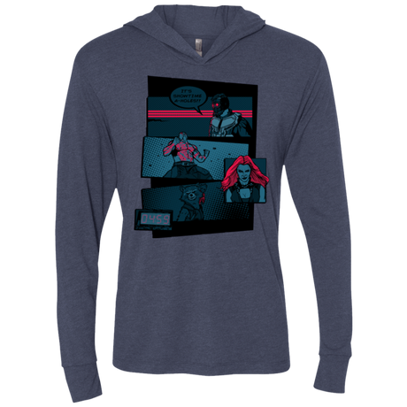 T-Shirts Vintage Navy / X-Small Showtime Triblend Long Sleeve Hoodie Tee