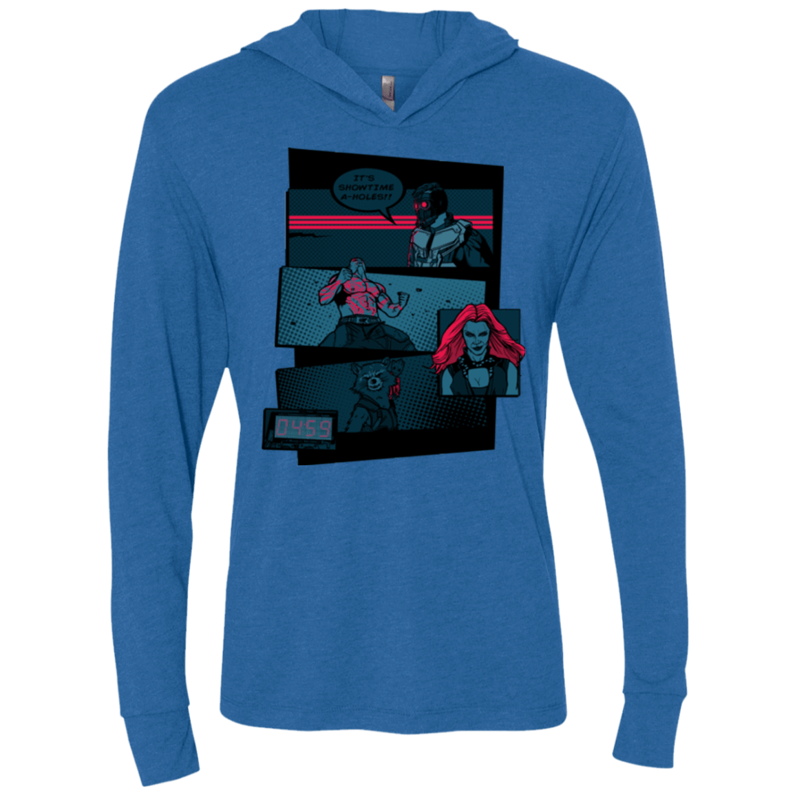 T-Shirts Vintage Royal / X-Small Showtime Triblend Long Sleeve Hoodie Tee