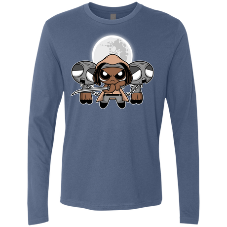 T-Shirts Indigo / Small SHUFFLE AND SLICE AND NOT VERY NICE Men's Premium Long Sleeve