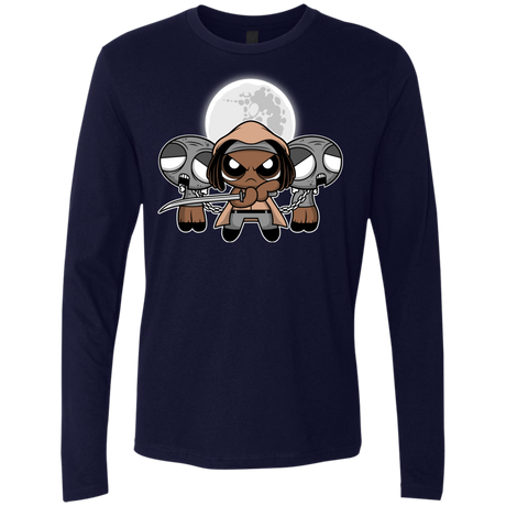 T-Shirts Midnight Navy / Small SHUFFLE AND SLICE AND NOT VERY NICE Men's Premium Long Sleeve