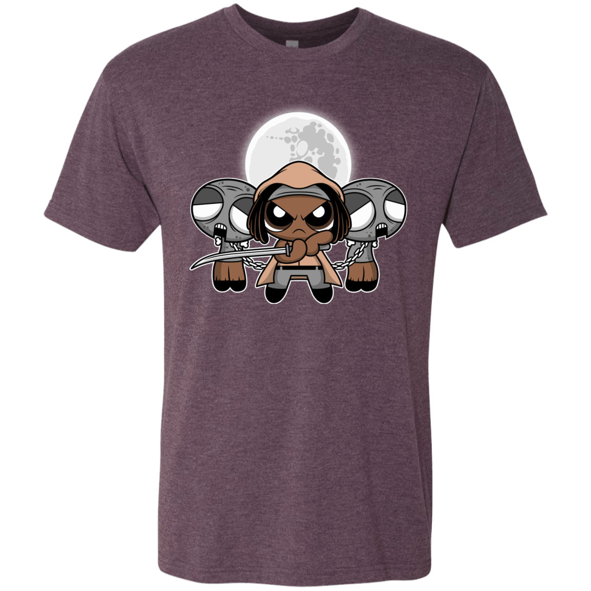 T-Shirts Vintage Purple / Small SHUFFLE AND SLICE AND NOT VERY NICE Men's Triblend T-Shirt