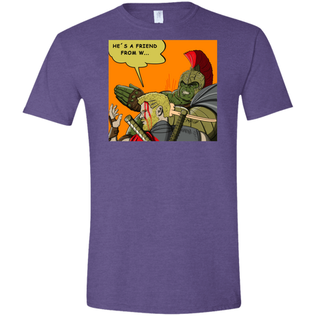 T-Shirts Heather Purple / S Shut Up Men's Semi-Fitted Softstyle