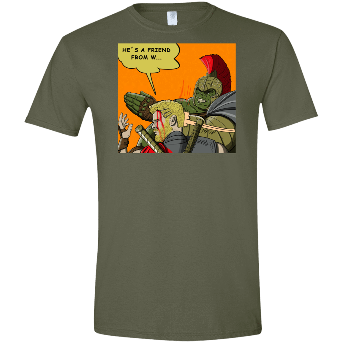 T-Shirts Military Green / S Shut Up Men's Semi-Fitted Softstyle