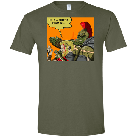 T-Shirts Military Green / S Shut Up Men's Semi-Fitted Softstyle