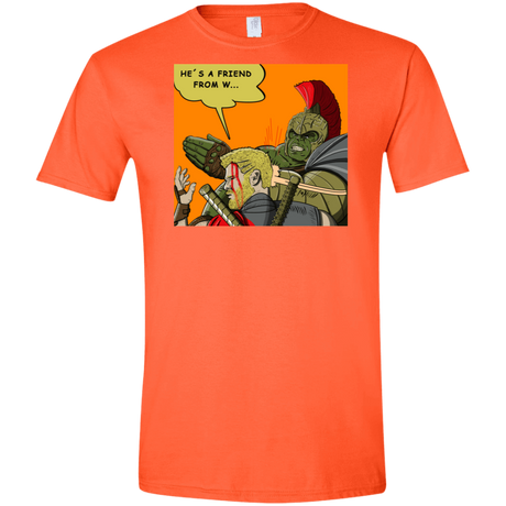 T-Shirts Orange / S Shut Up Men's Semi-Fitted Softstyle