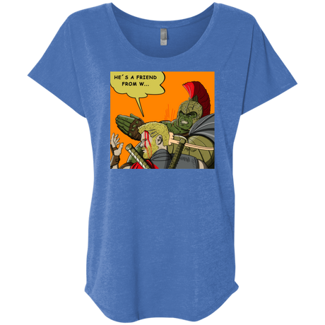 T-Shirts Vintage Royal / X-Small Shut Up Triblend Dolman Sleeve