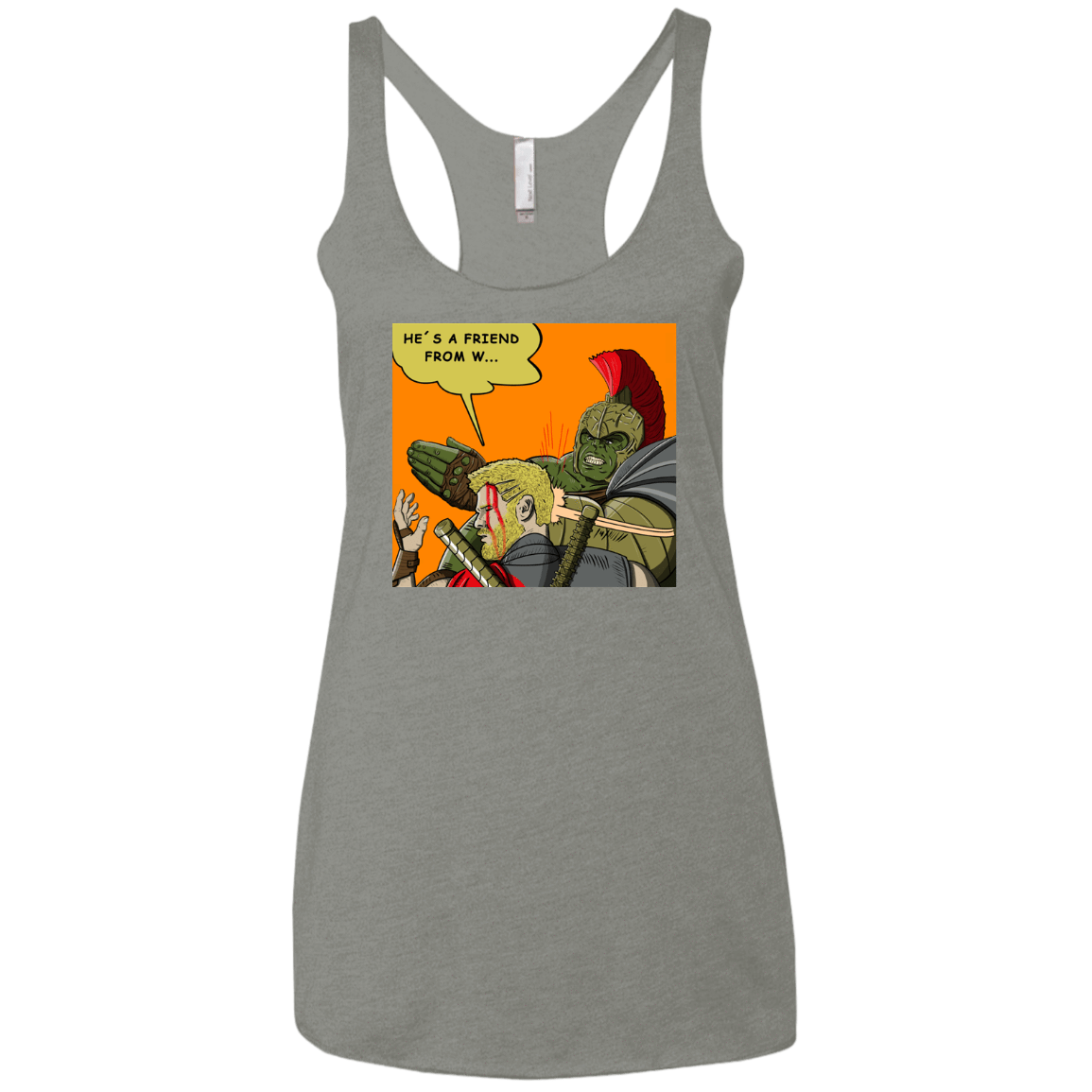 T-Shirts Venetian Grey / X-Small Shut Up Women's Triblend Racerback Tank