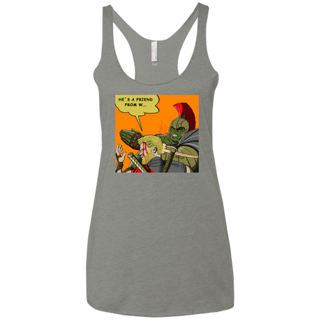 T-Shirts Venetian Grey / X-Small Shut Up Women's Triblend Racerback Tank