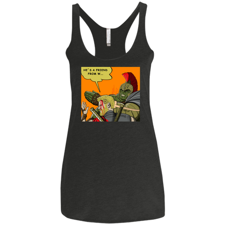 T-Shirts Vintage Black / X-Small Shut Up Women's Triblend Racerback Tank